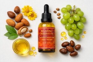 Relaxing massage oil