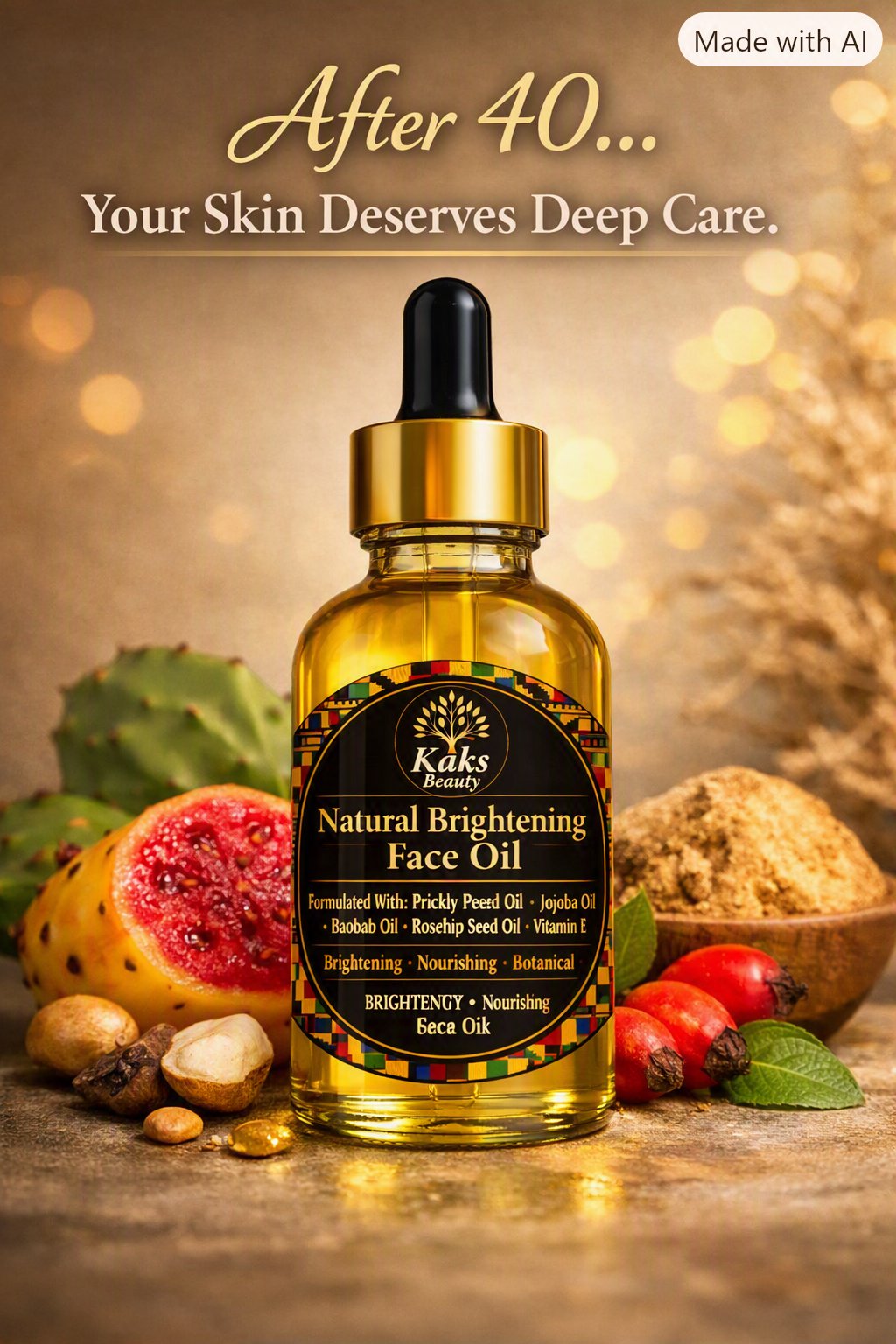 Natural brightening face oil (50ml) - Image 3